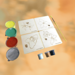 Botanical Plywood Coasters with Adult Coloring Designs, Nature-Inspired Coloring Activity, Home Decor | by Victory In Wellness - Image 4