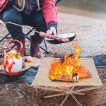 NNETM Outdoor Folding Stainless Steel Fire Pit Rack - Image 3