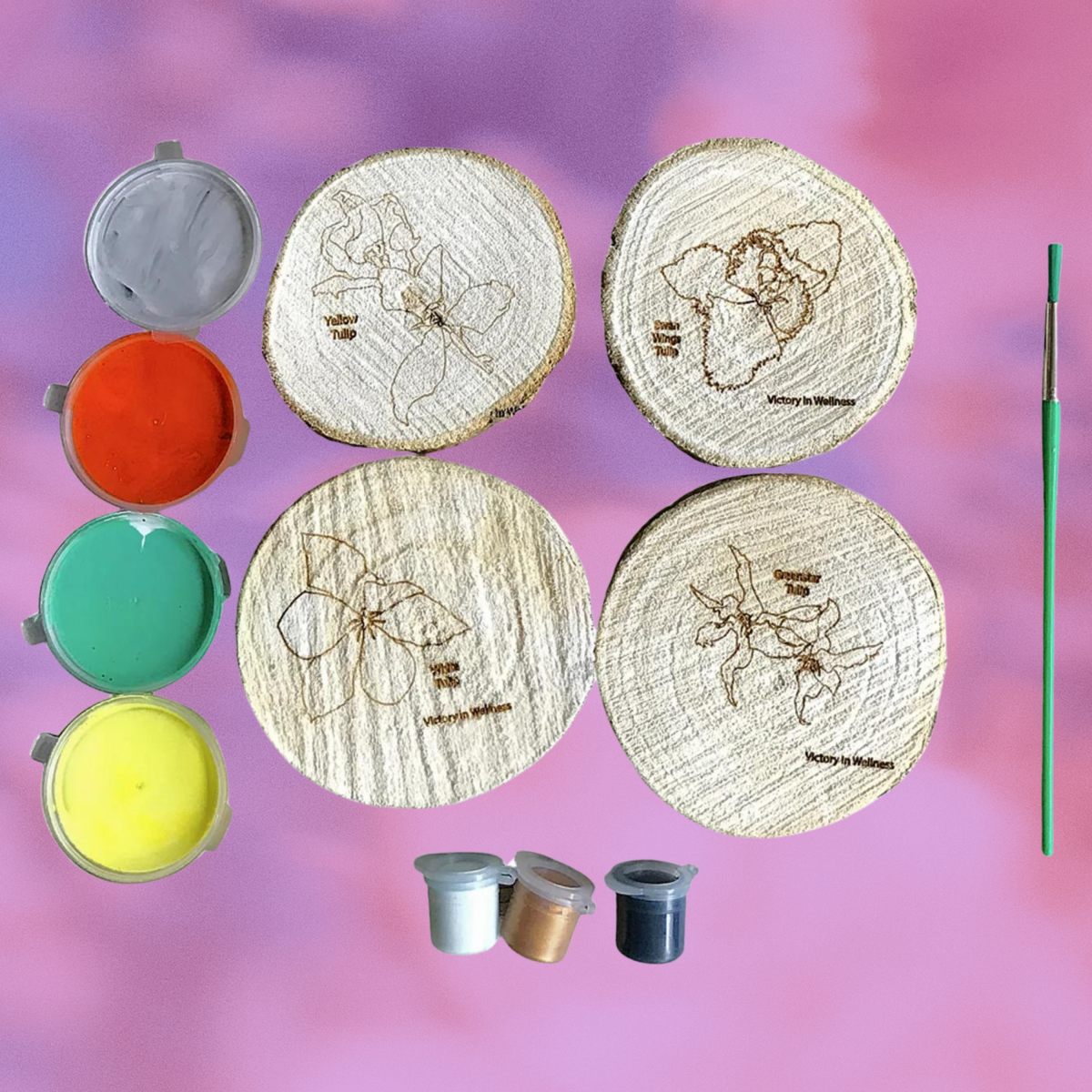 Botanical Willow Coasters with Adult Coloring Designs, Nature-Inspired Coloring Activity, Home Decor | by Victory In Wellness - Image 5