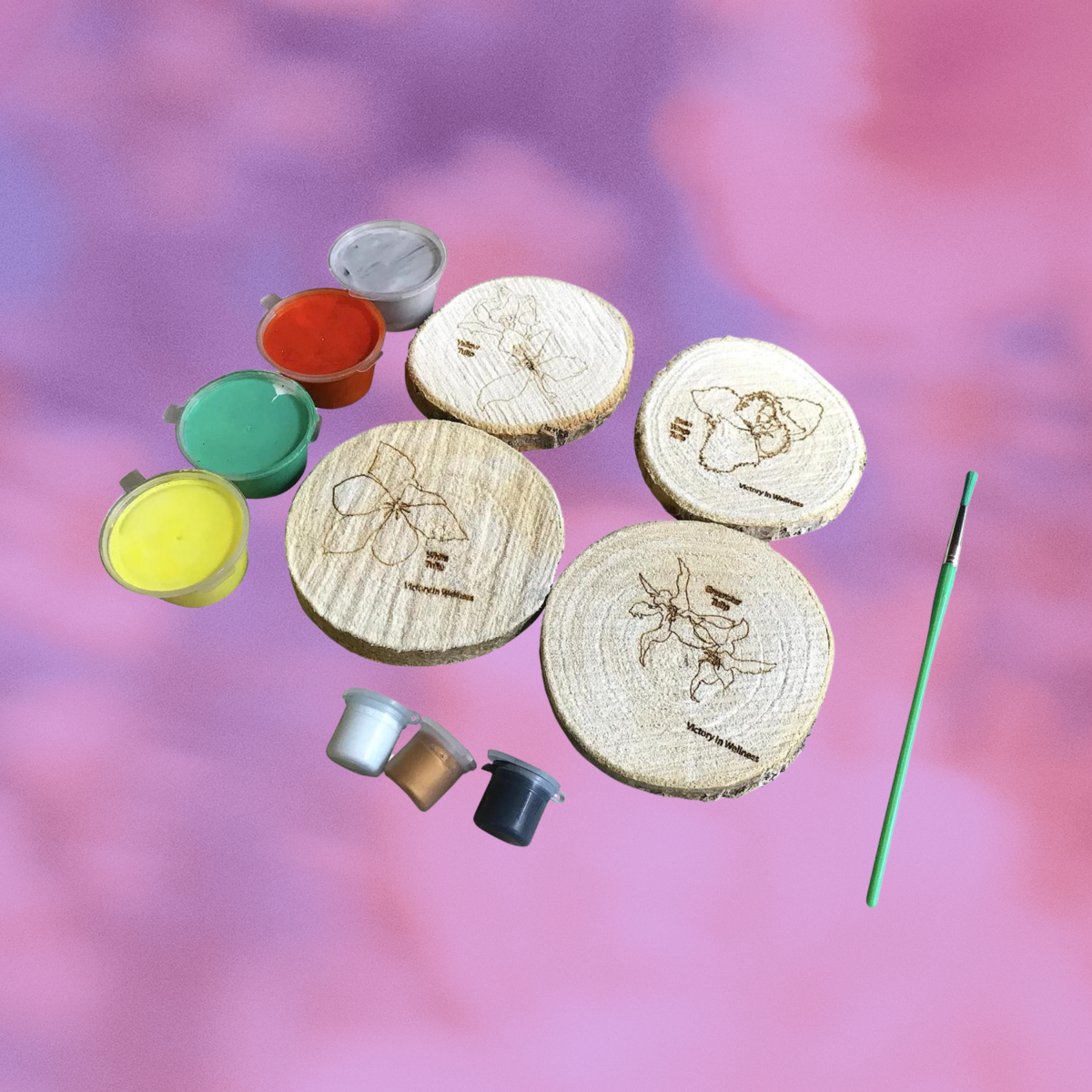 Botanical Willow Coasters with Adult Coloring Designs, Nature-Inspired Coloring Activity, Home Decor | by Victory In Wellness - Image 4