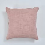 Pink Polka Dot Cushion Cover | 40x40cm | Tufted Organic Cotton | Handmade - Image 3