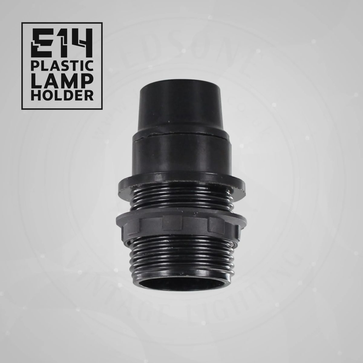 E14 Socket Bulb Holder Edison Small Screw Black Plastic Lamp holder~4357 - Image 2