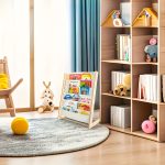 Wooden Bookshelf with Legs with Open Storage - Image 3