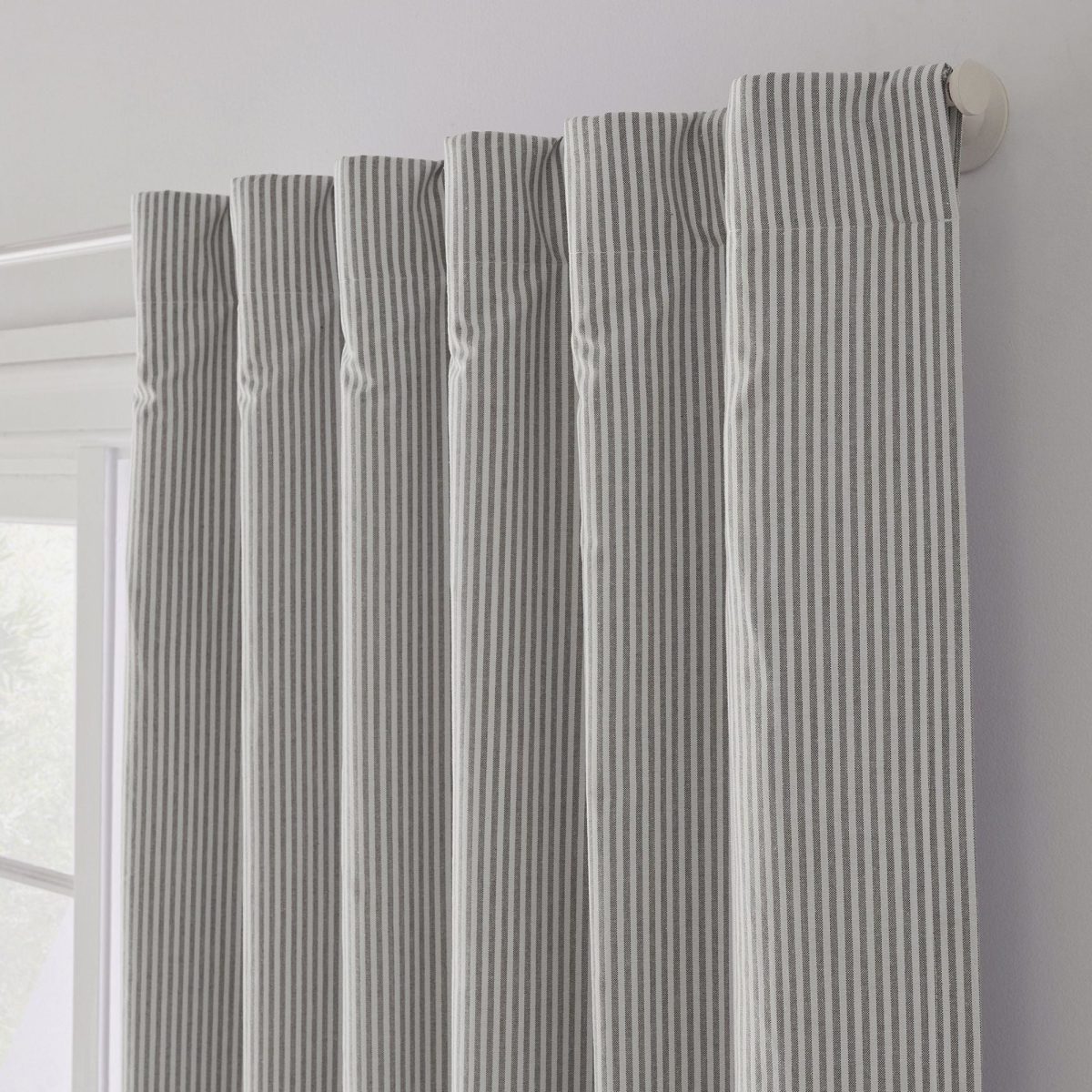 Oxford Stripe Linen Curtains | Standard & Made to Measure | Light Filtering or Blackout Liners - Image 25