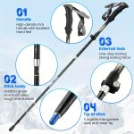 NNETM Aluminum Trekking Poles for Hiking - Image 3
