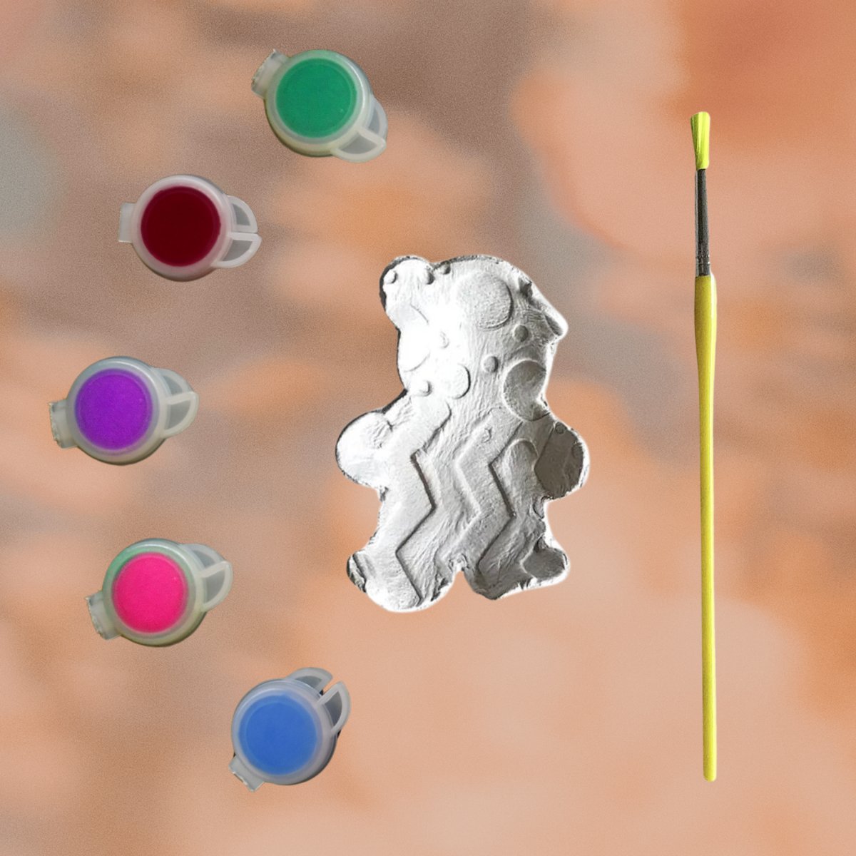 Teddy Paint By Numbers Kit, Teddy Bear Art, DIY Acrylic Painting Activity, Great Gift Idea | by Victory In Wellness - Image 4