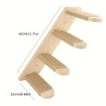 Paws & Play: Elevated Wooden Cat Climbing Shelf - Image 2