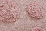Pink Polka Dot Cushion Cover | 40x40cm | Tufted Organic Cotton | Handmade - Image 4