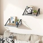 Rustic Wooden Wall Mounted Floating Shelf Set (2pcs) - Image 4