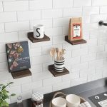 Classic Floating Wooden Storage Shelves Set (4pcs) - Black - Image 5