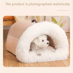 Warm Plush Cat Nest Bed for Winter Comfort - Image 5