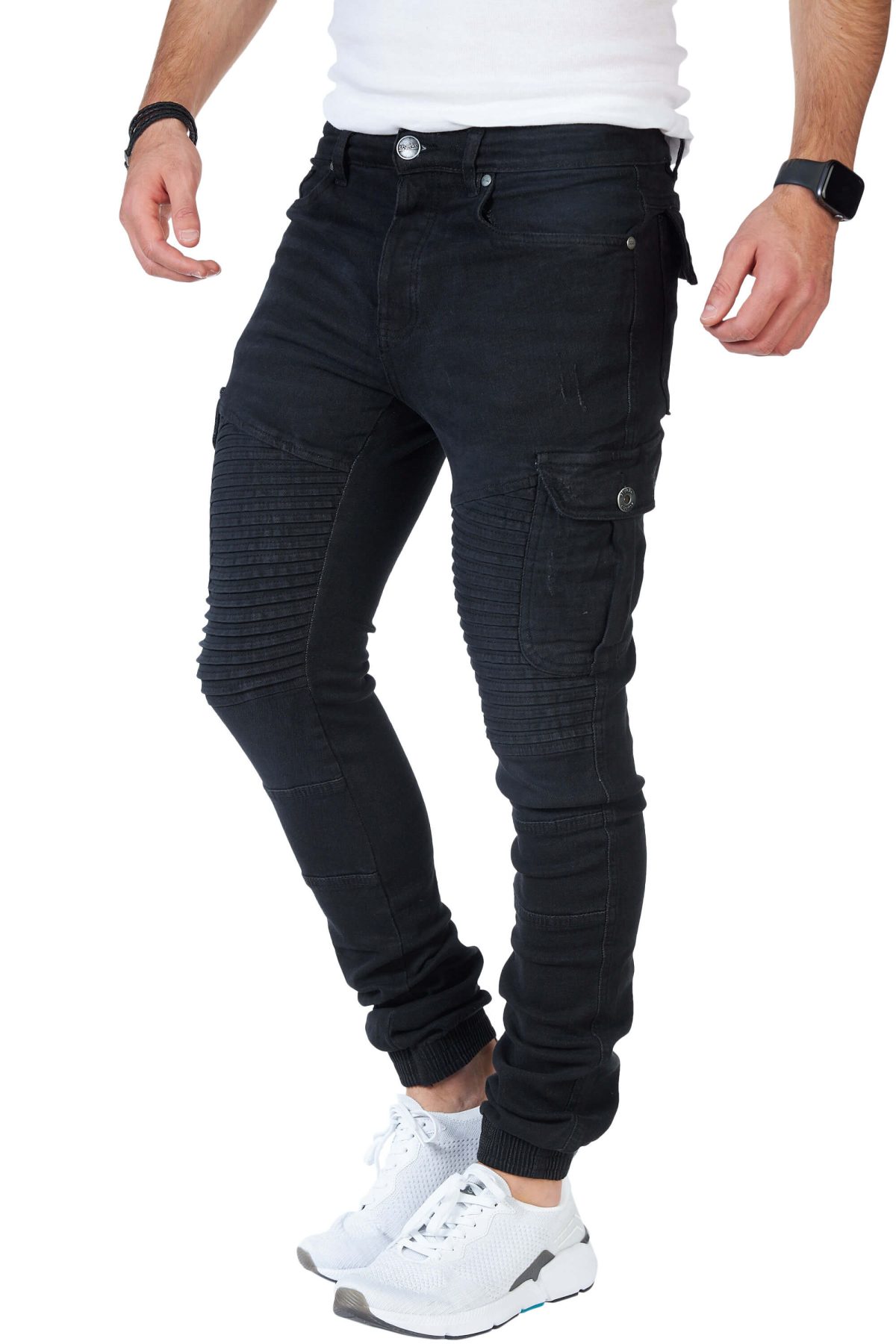 STYLEKO Cargo Freizeithose Jeans Gürtelschlaufen - Image 33