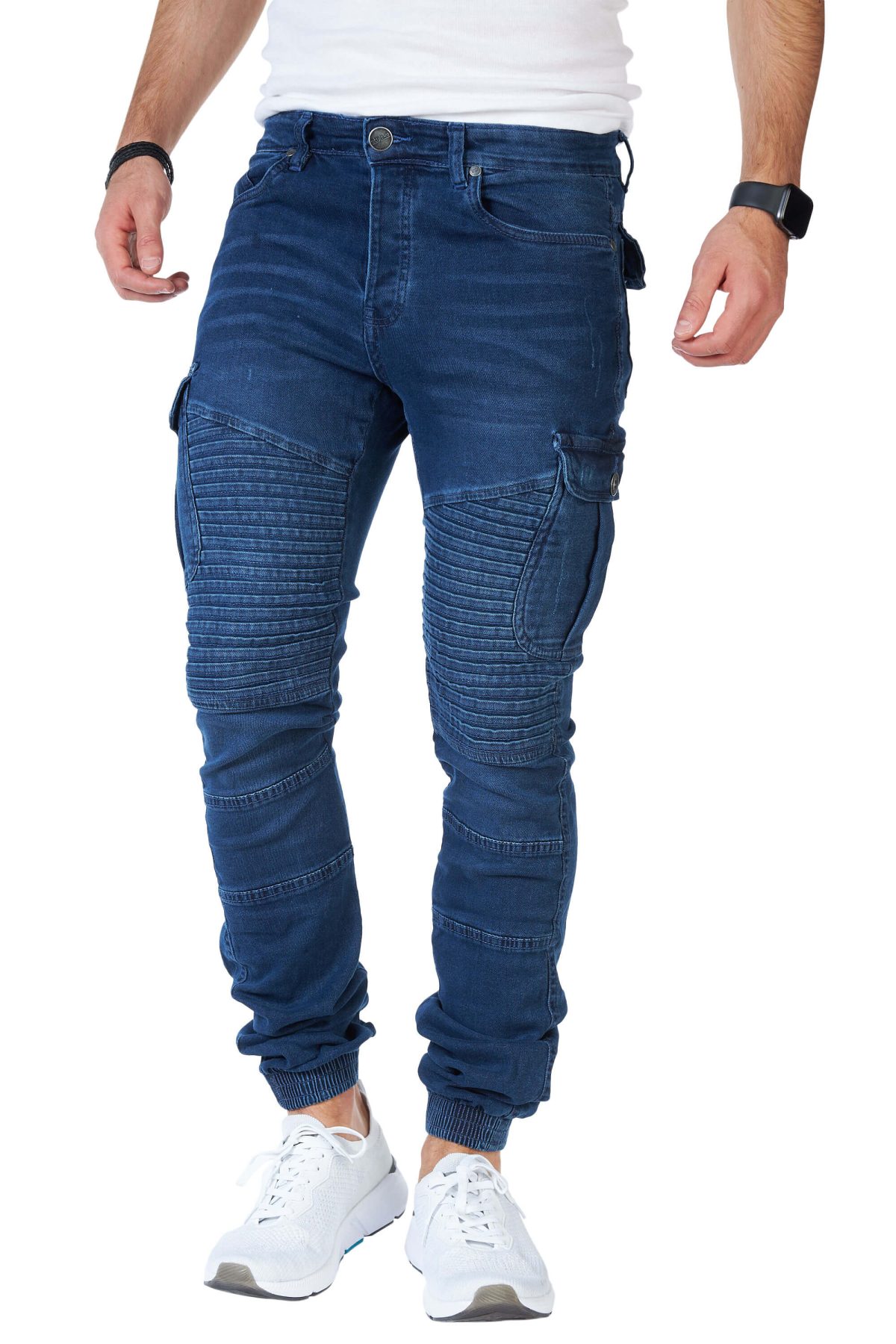 STYLEKO Cargo Freizeithose Jeans Gürtelschlaufen - Image 6
