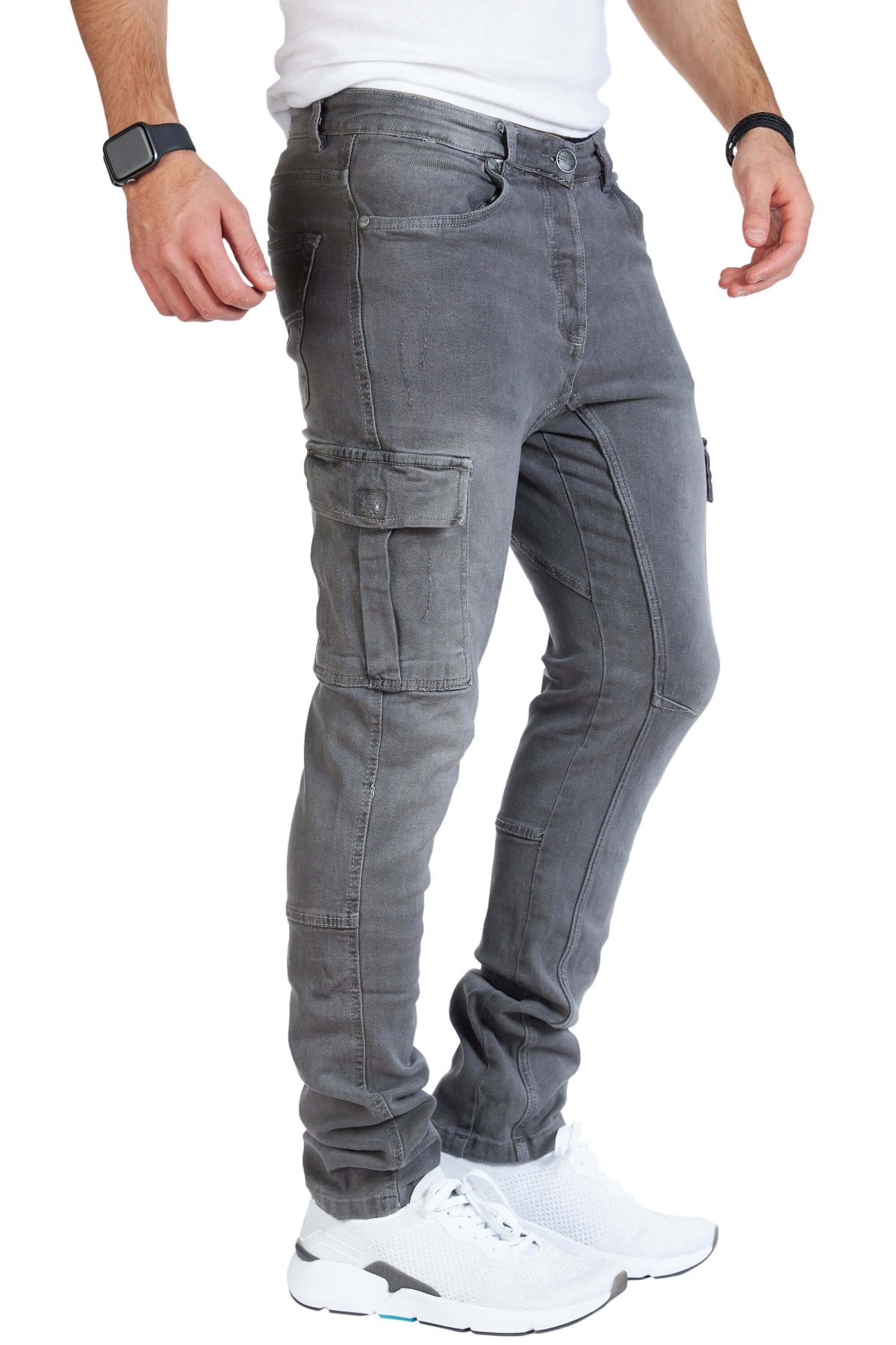 STYLEKO Cargo Jeans Hose Gürtelschlaufen - Image 16