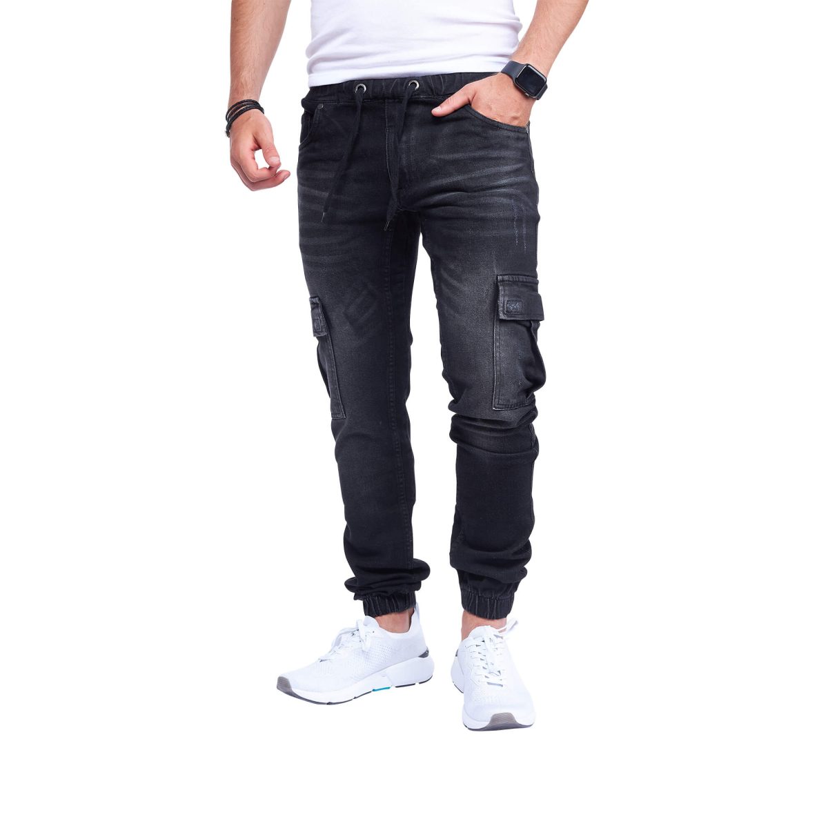 STYLEKO Cargo Jeans Hose Elastischer Hosenband - Image 33