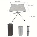 NNETM Outdoor Folding Stainless Steel Fire Pit Rack - Image 2