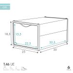 Stackable shoe box Max Home White 6 Units polypropylene ABS 25 x 18,5 x 35 cm - Image 3