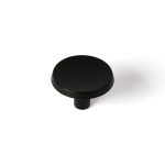 Doorknob Rei 774 Black Metal Ø 35 x 23 mm (2 Units)