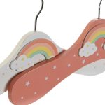 Hanger DKD Home Decor MDF Wood Rainbow (2 pcs) (35 x 1 x 19 cm) - Image 3