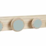 Wall mounted coat hanger DKD Home Decor Plastic MDF Wood Tropical 48 x 6 x 7,5 cm (2 Units) - Image 2