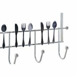 Door Coat Rack DKD Home Decor Silver Metal Plastic 34 x 17 x 9 cm - Image 2
