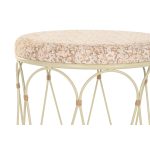 Side table DKD Home Decor Natural Metal Cream Rattan (35 x 35 x 49 cm) - Image 2