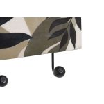 Wall mounted coat hanger DKD Home Decor Multicolour Iron Mango wood Tropical Leaf of a plant Lacquered 38 x 5 x 18 cm (2 Units) - Image 4