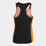 Tank Top Women Joma Sport Elite VIII Black Orange - Image 2