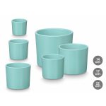 Set of pots Ibergarden Turquoise Clay Ø 14 cm Ø 22 cm Ø 17 cm 3 Pieces - Image 2