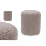 Pouffe Gift Decor Brown Cloth MDF Wood - Image 3