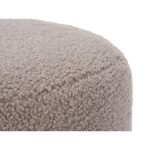 Pouffe Gift Decor Brown Cloth MDF Wood - Image 2
