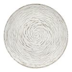 Side table Gift Decor White Brown Wood 40 x 39 x 40 cm Spirals - Image 3