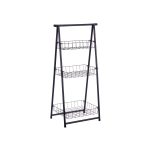 Shelves Kinvara Black Metal Iron 44 x 31 x 90 cm 44 x 90 x 31 cm 48 x 8,5 x 38 cm