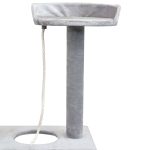 NNEVL Cat Tree with Sisal Scratching Posts 150 cm Grey - Image 3