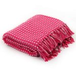 NNEVL Throw Cotton Squares 160x210 cm Pink