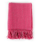 NNEVL Throw Cotton Squares 160x210 cm Pink - Image 2
