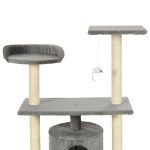 NNEVL Cat Tree with Sisal Scratching Posts 95 cm Grey - Image 4