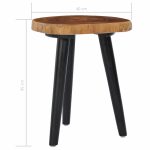 NNEVL Coffee Table 40x45 cm Solid Teak - Image 5