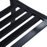 NNEVL Garden Bench 125 cm Black Steel - Image 5