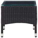 NNEVL Coffee Table Black 60x40x36 cm Poly Rattan - Image 3