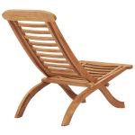 NNEVL Folding Garden Chairs Solid Teak Wood - Image 4