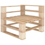 NNEVL Garden Pallet Corner Sofa Wood