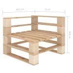 NNEVL Garden Pallet Corner Sofa Wood - Image 5
