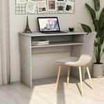NNEVL Desk Concrete Grey 90x50x74 cm Chipboard