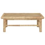 NNEVL Garden Table 65x65x30 cm Bamboo - Image 2