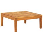 NNEVL Garden Table 64x64x29 cm Solid Acacia Wood