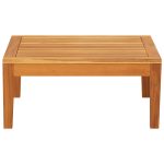 NNEVL Garden Table 64x64x29 cm Solid Acacia Wood - Image 2