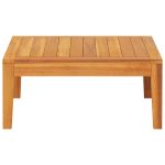 NNEVL Garden Table 64x64x29 cm Solid Acacia Wood - Image 3