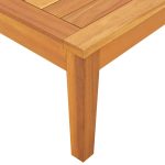 NNEVL Garden Table 64x64x29 cm Solid Acacia Wood - Image 4