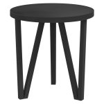 NNEVL Tea Table Black Ø35 cm MDF - Image 2